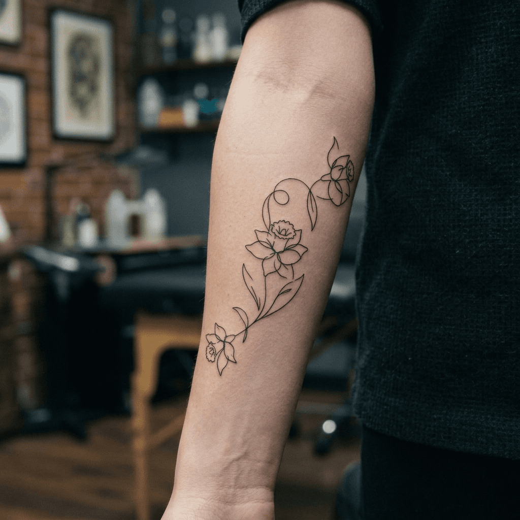 Тату эскиз: Tryon: forearm