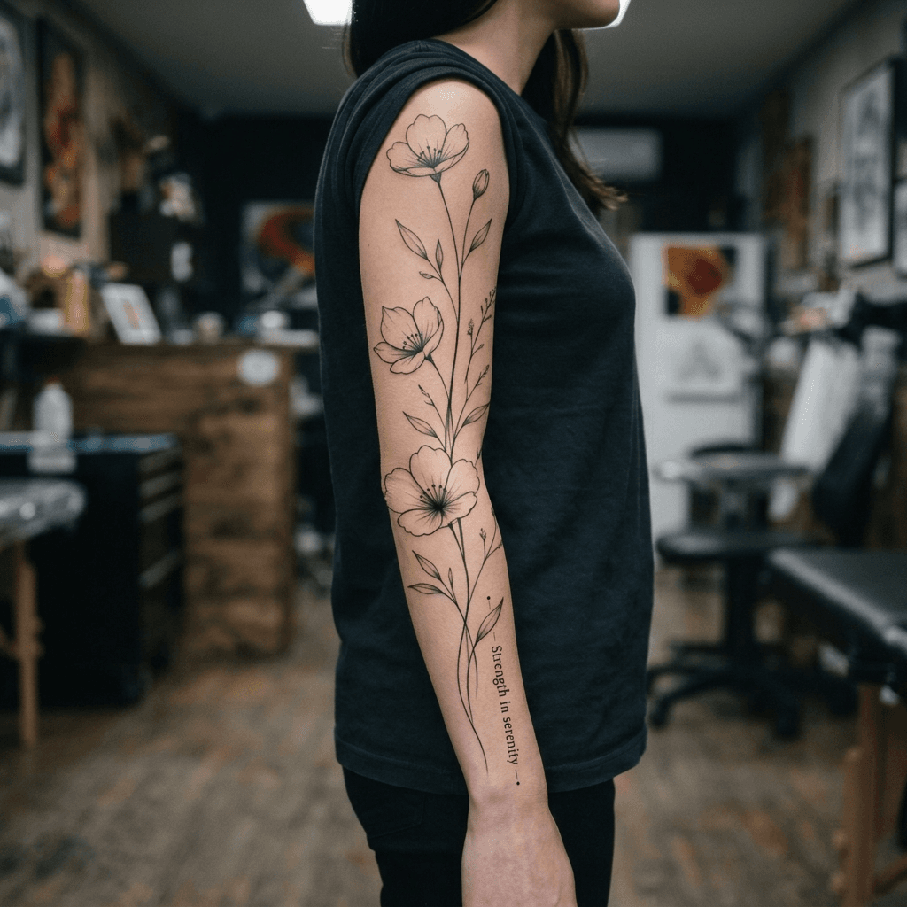 Тату эскиз: Tryon: sleeve