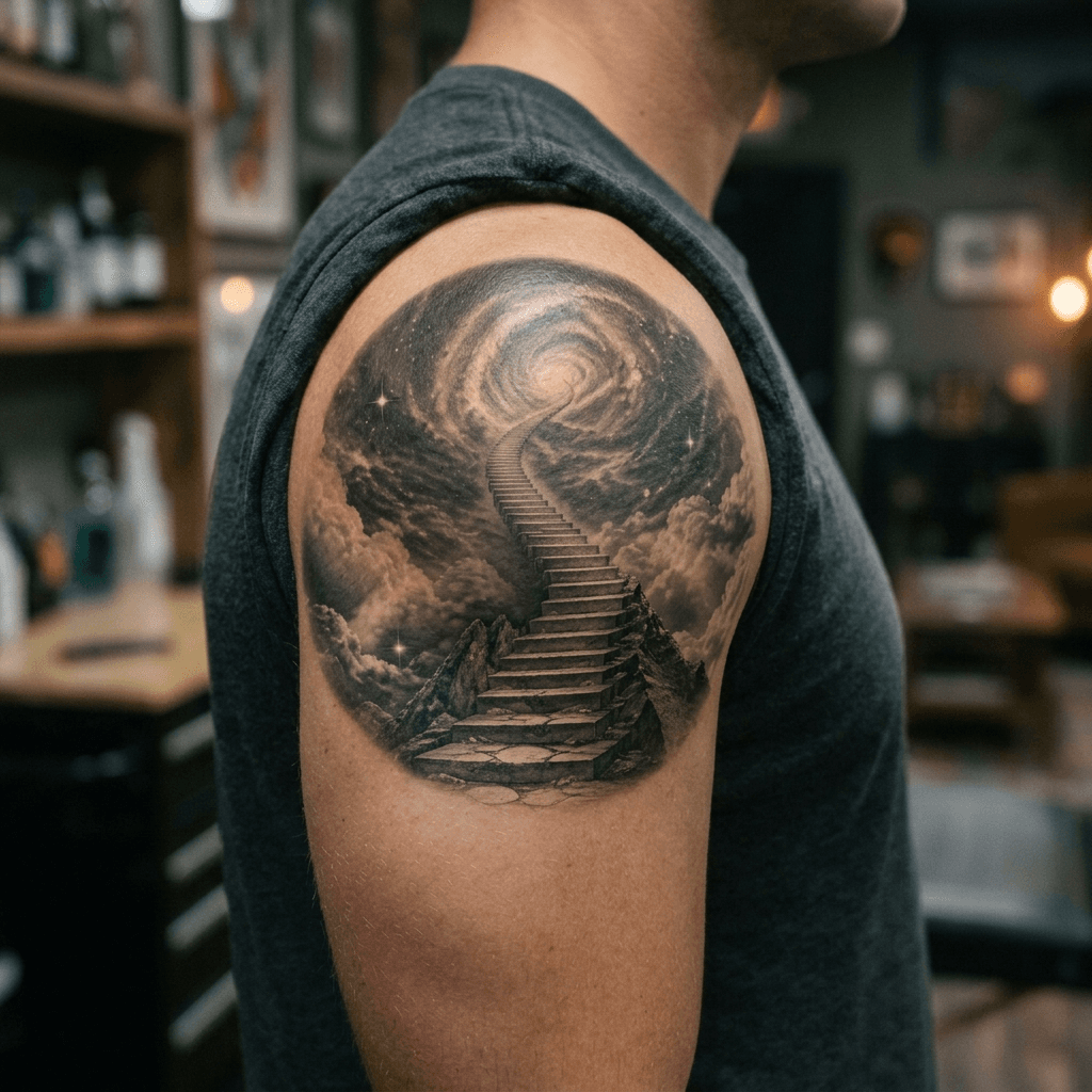 Тату эскиз: Tryon: shoulder