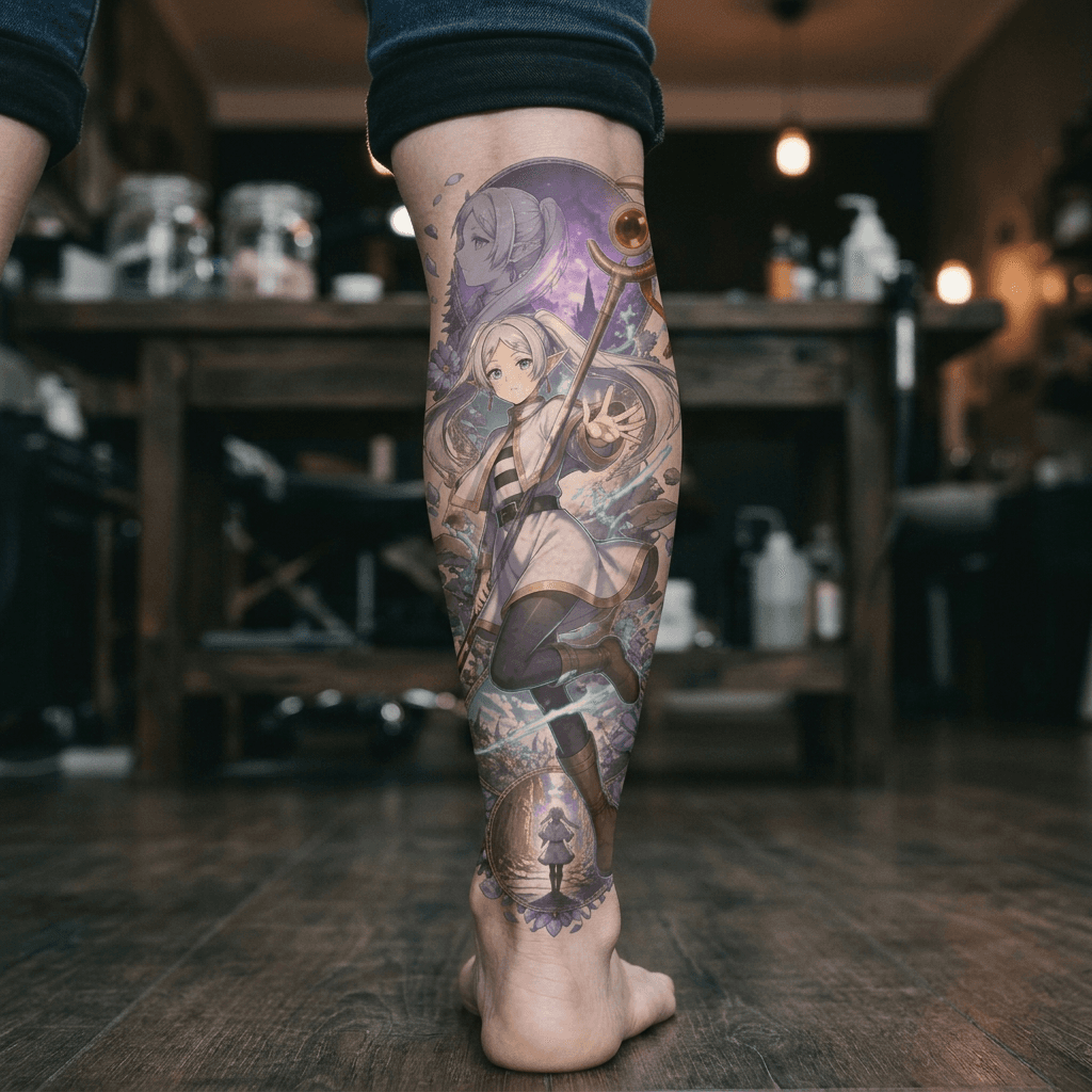 Тату эскиз: Tryon: shin