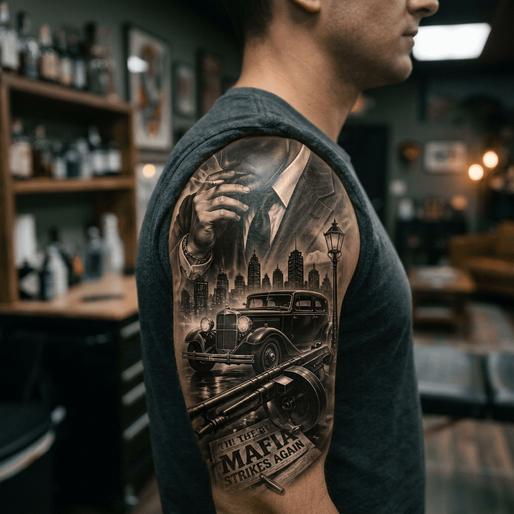 Тату эскиз: Tryon: shoulder