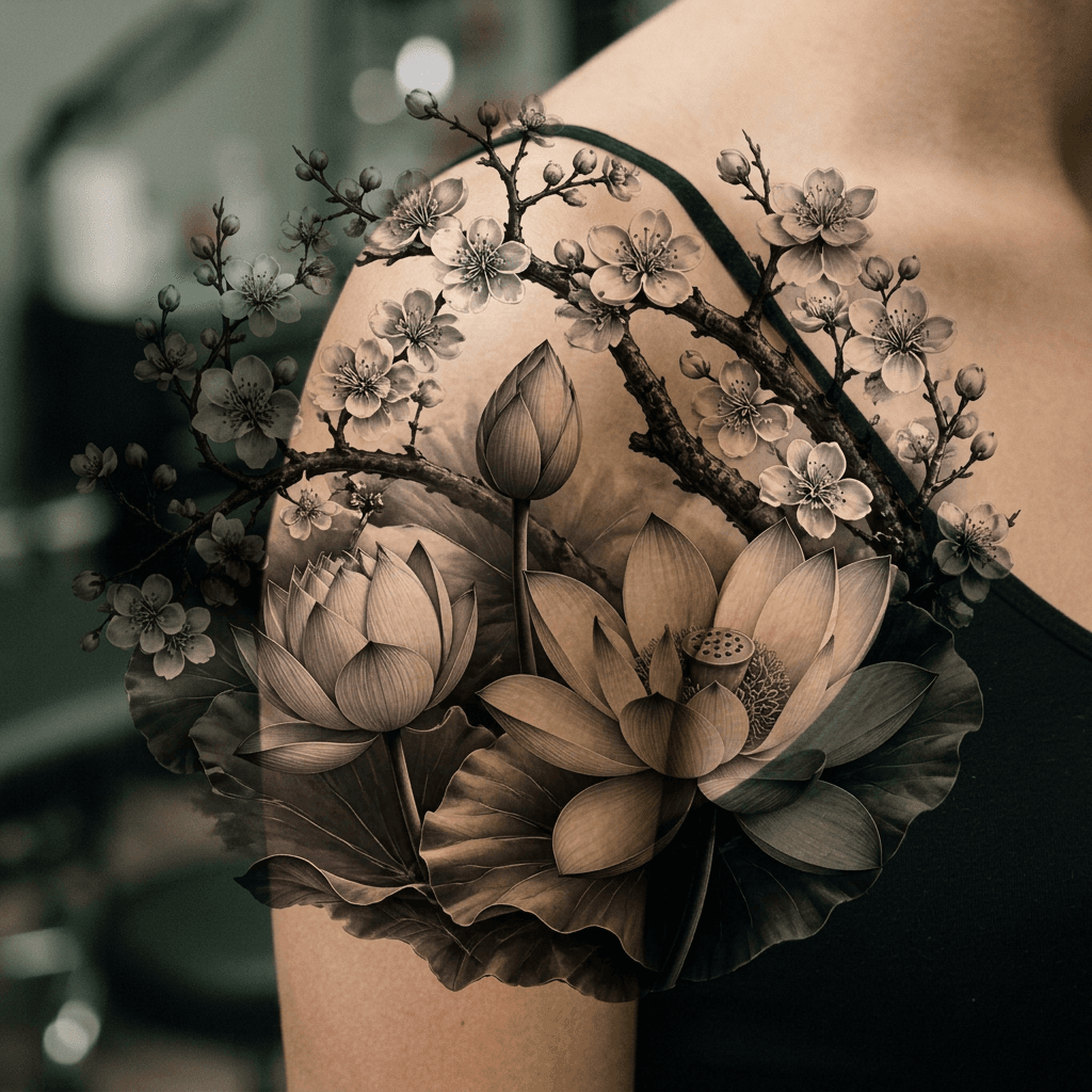 Тату эскиз: Tryon: shoulder