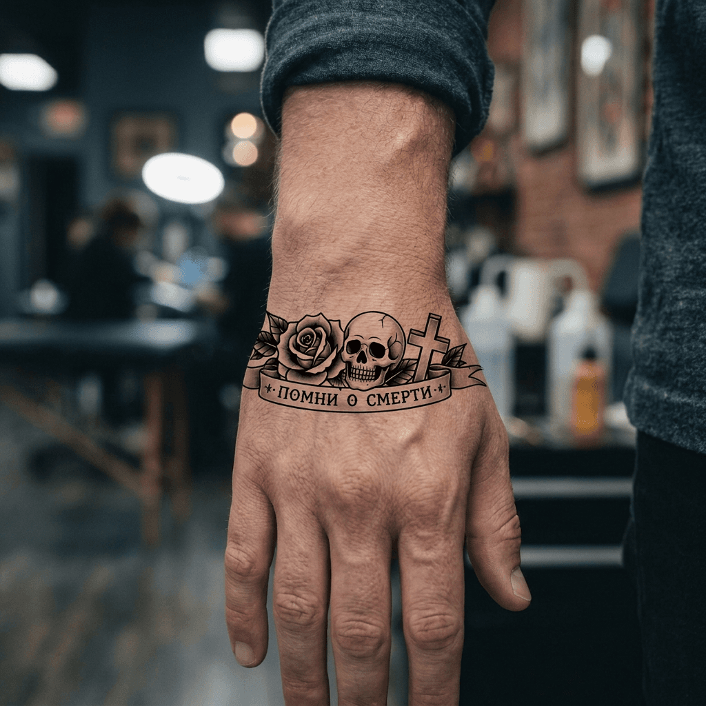 Тату эскиз: Tryon: wrist