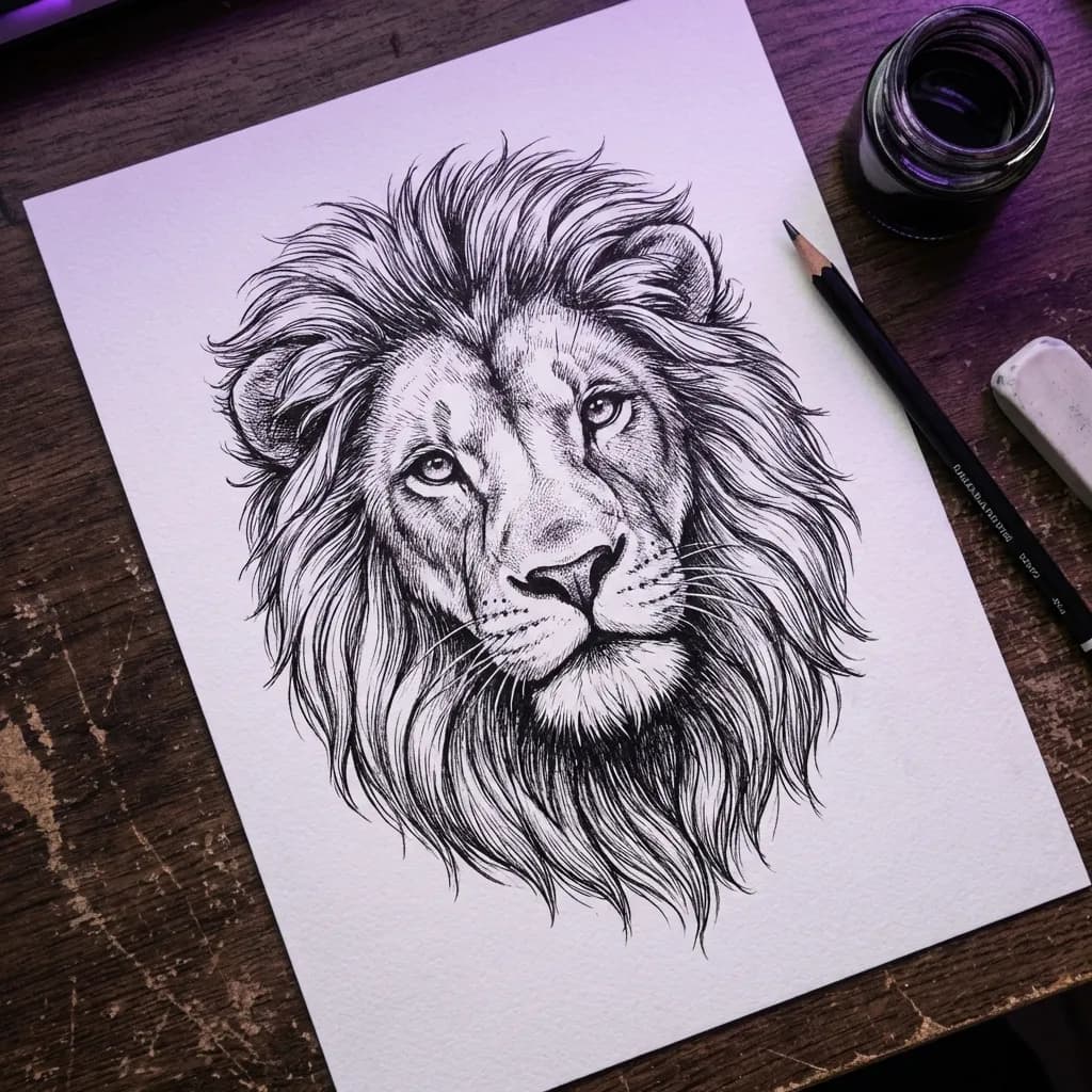 Пример эскиза тату