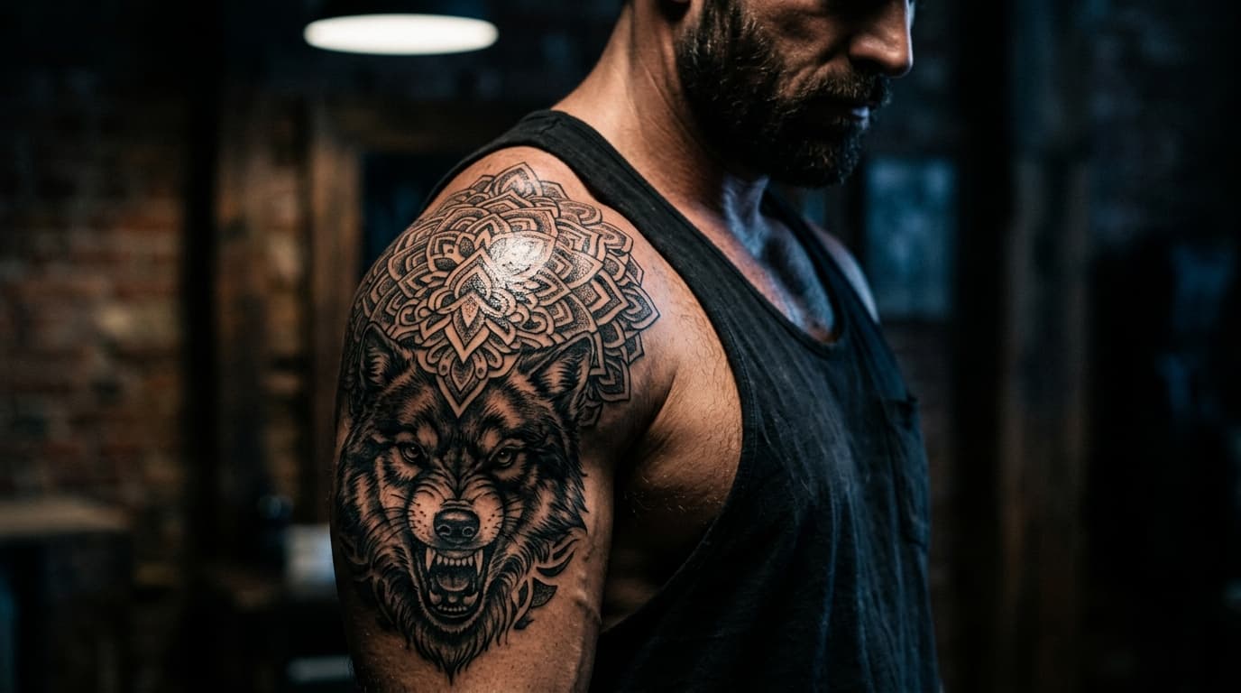 Тату на плечо: эскизы и фото для вдохновения