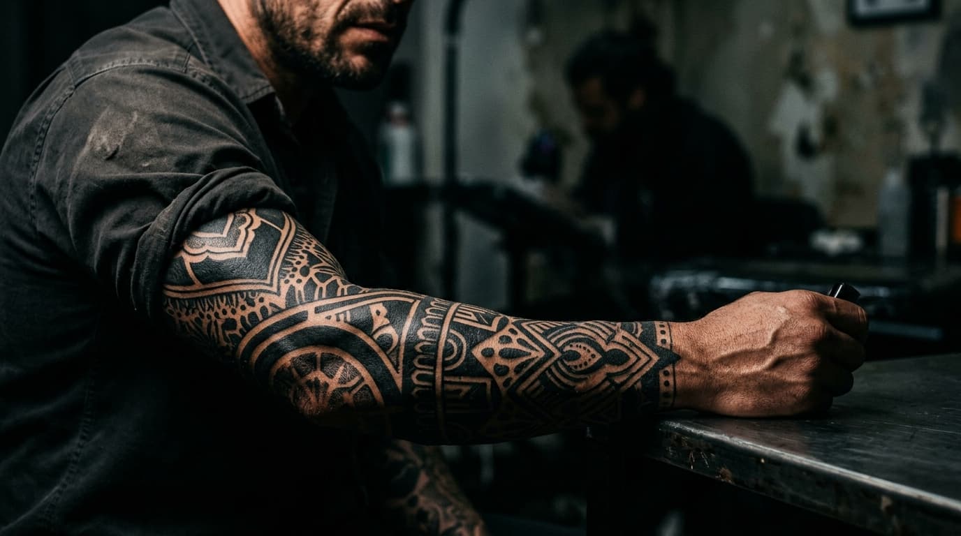 Тату блэкворк: черная эстетика в татуировке