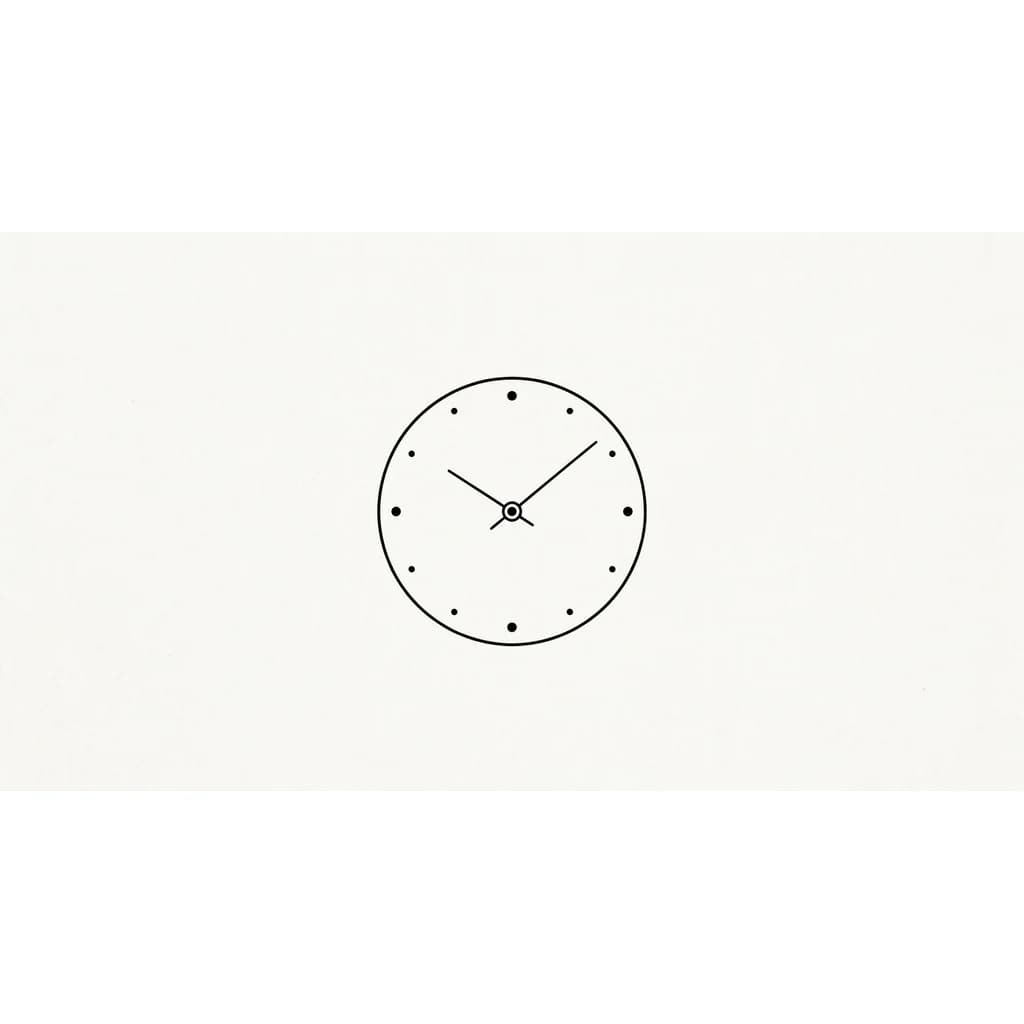 часы со стрелками минимализм