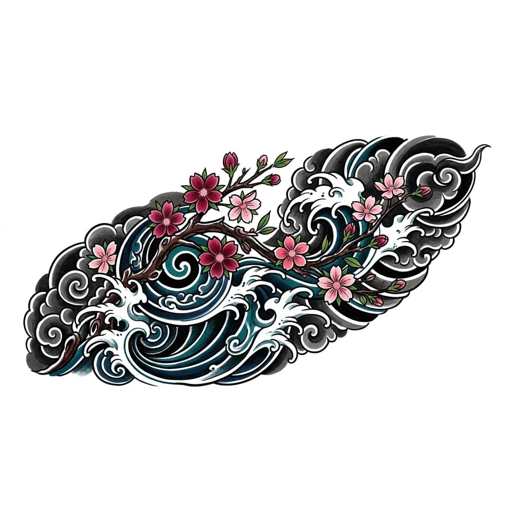 ветка сакуры японская традиционная