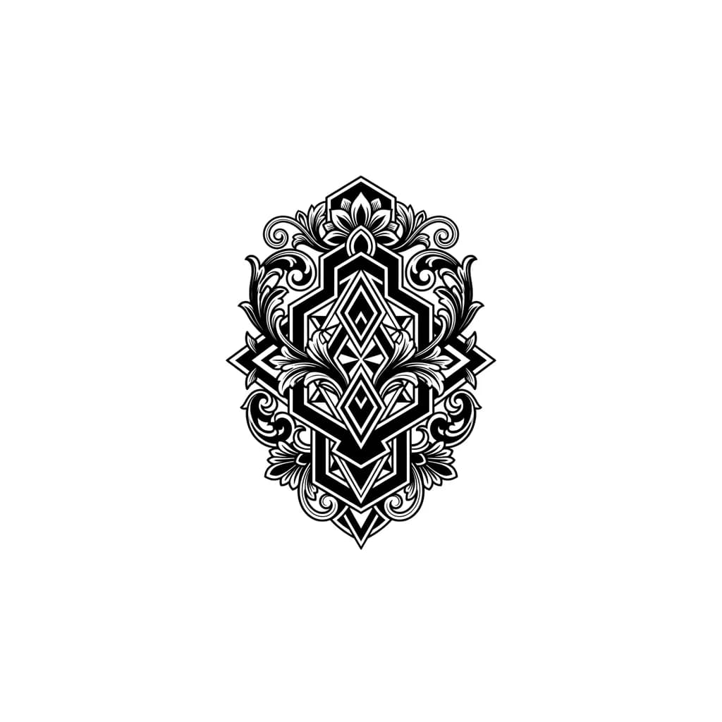 геометрия чёрные полигоны