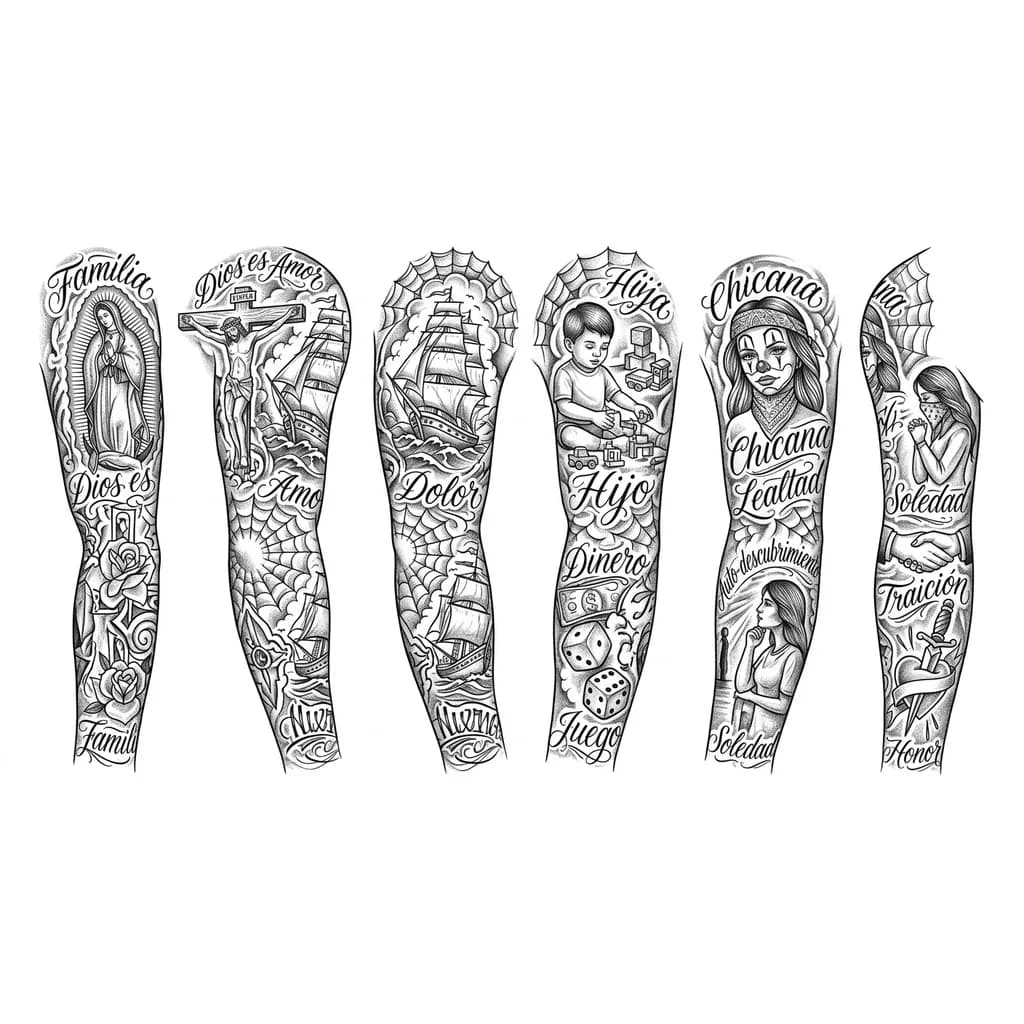 Тату эскиз: Корабль, море, паук, паутина, семья, религия, христианство, сын, одиночество, любовь, игра, поиск себя, предательство, деньги, девушка в маске