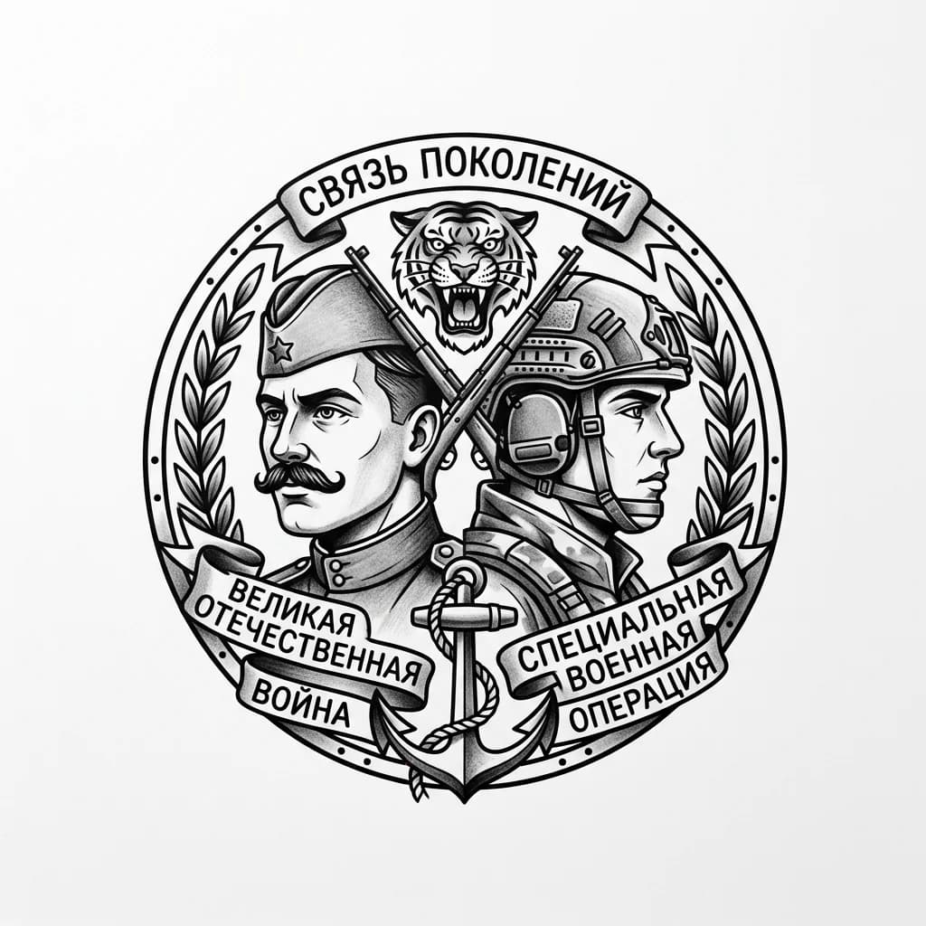 Связь поколений солдат Великой Отечественной войны и участник специальной военной операции