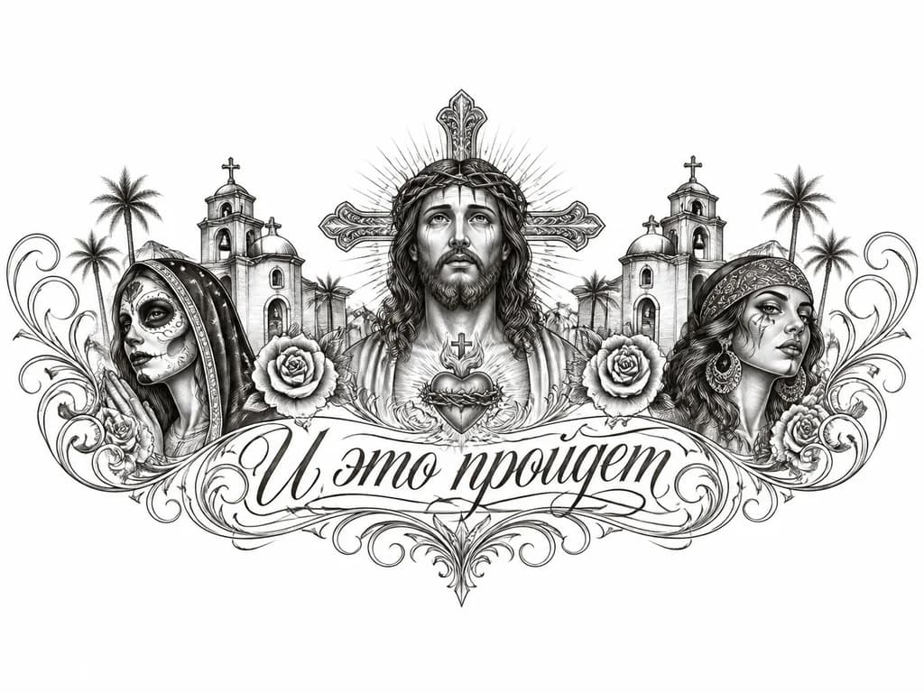 Тату эскиз: Надпись на груди на Английском или латыни ..а может даже на русском если красиво получится.. красивым размашистым почерком ..