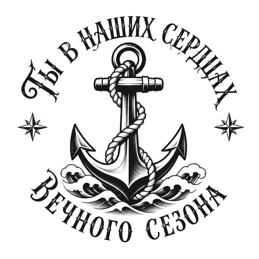 Тату эскиз: нужен текст красивым прописным шрифтом изогнутый по окружности. у меня окружность 30см. нужно по верхнему краю написать (ты в наших сердцах) а снизу (Вечного сезона) в середине ничего не нужно. и шрифт прописной с заглавных букв начиная