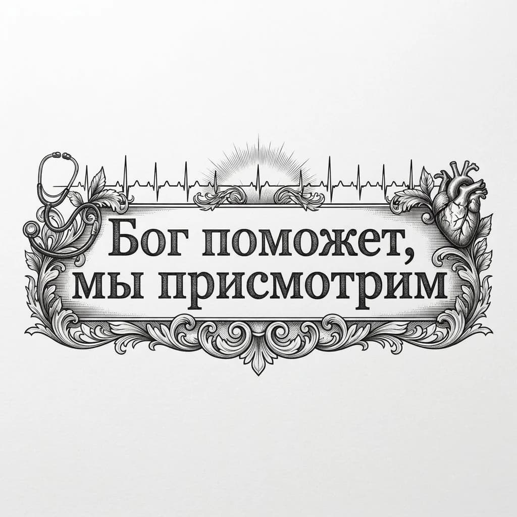 сделай на белом фоне как эскиз для тату