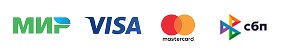 Способы оплаты: МИР, Visa, Mastercard, СБП