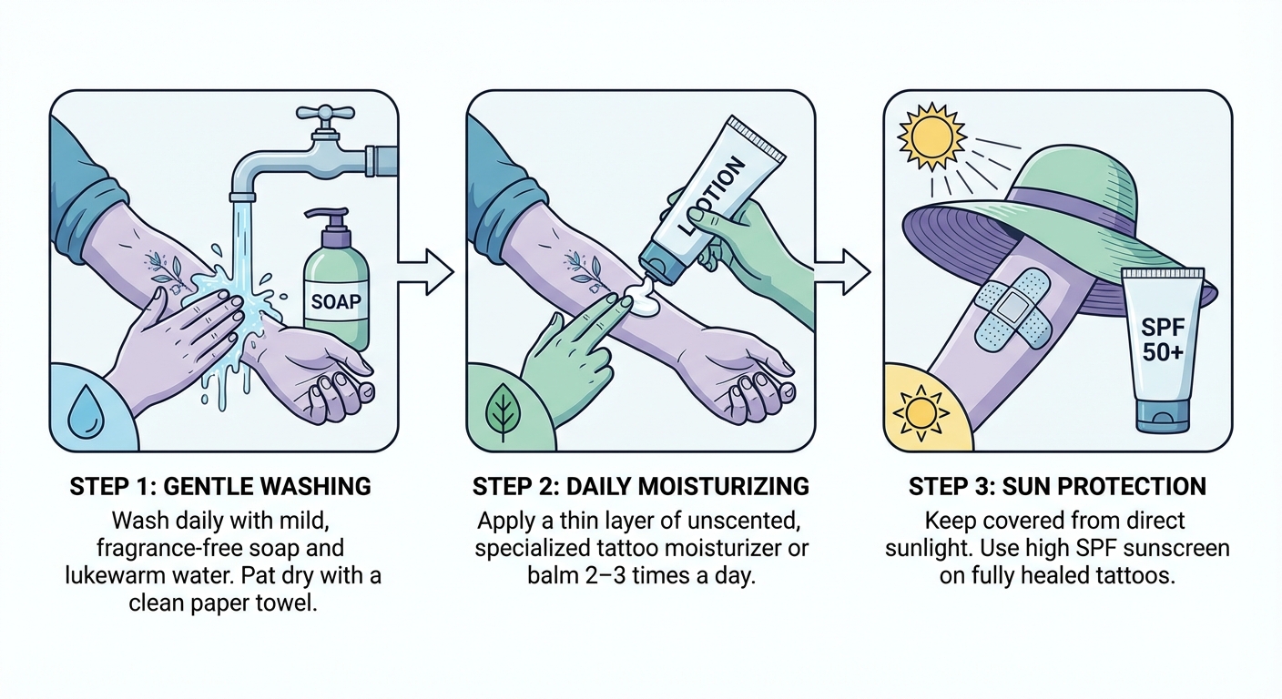 Уход за татуировкой: полный гайд