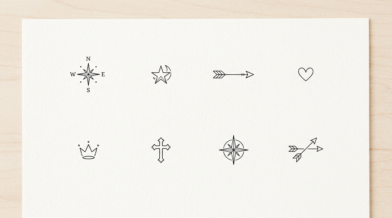 Подборка маленьких эскизов тату для грудной клетки