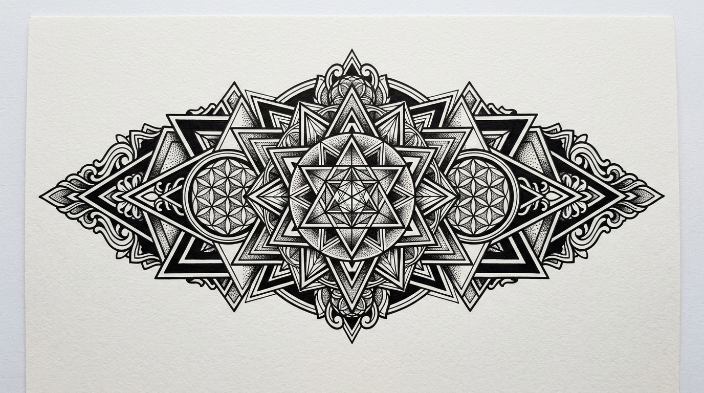 Геометрический блэкворк — священная геометрия