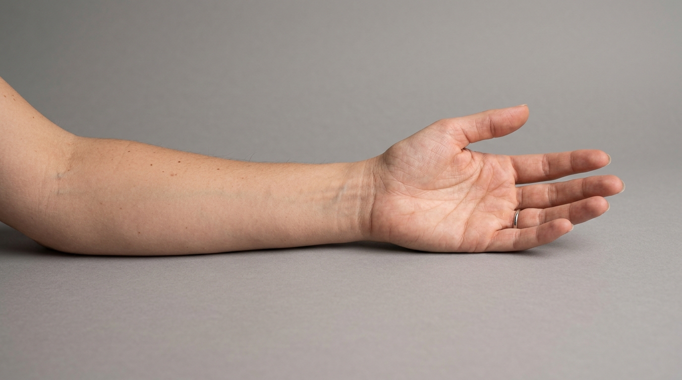 Правильная фотография предплечья для виртуальной примерки тату: ровный свет, нейтральный фон, прямая рука