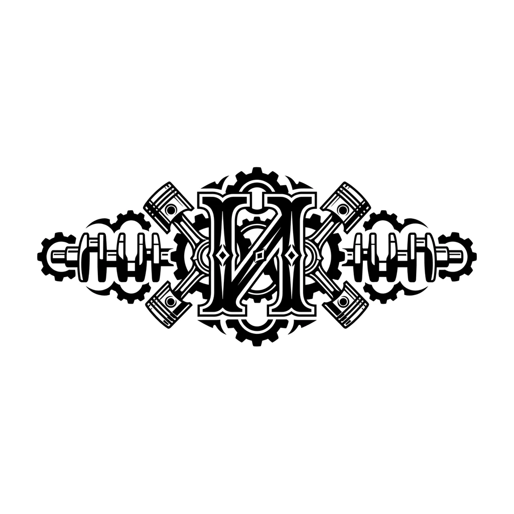 Тату эскиз: Тату имскиз с буквой русской "И" Не сложное в исполнении, нужно чтобы там присутствовали детали двигателя от машины, формате