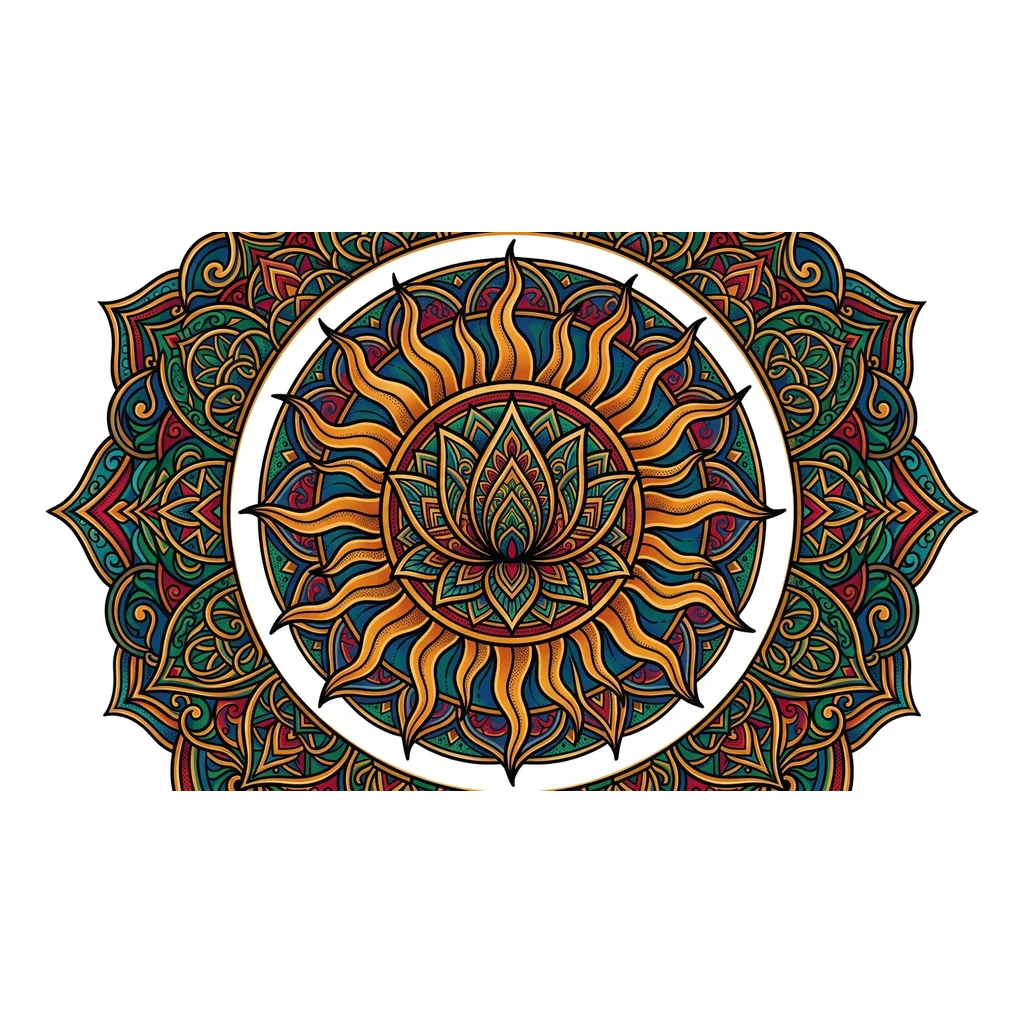 Тату эскиз:
Солнце, лучи волнистые и не рваные, линии: внутри золотистые и снаружи черным, без закрашивания фона. Буду бить на правую лопатку для увеличения энергии, защиты и лидерства - поэтому вид солнца должен быть мощным, как бы наполняющим жизнью. При этом это должно выглядеть без излишеств, дорого и по-мужски.