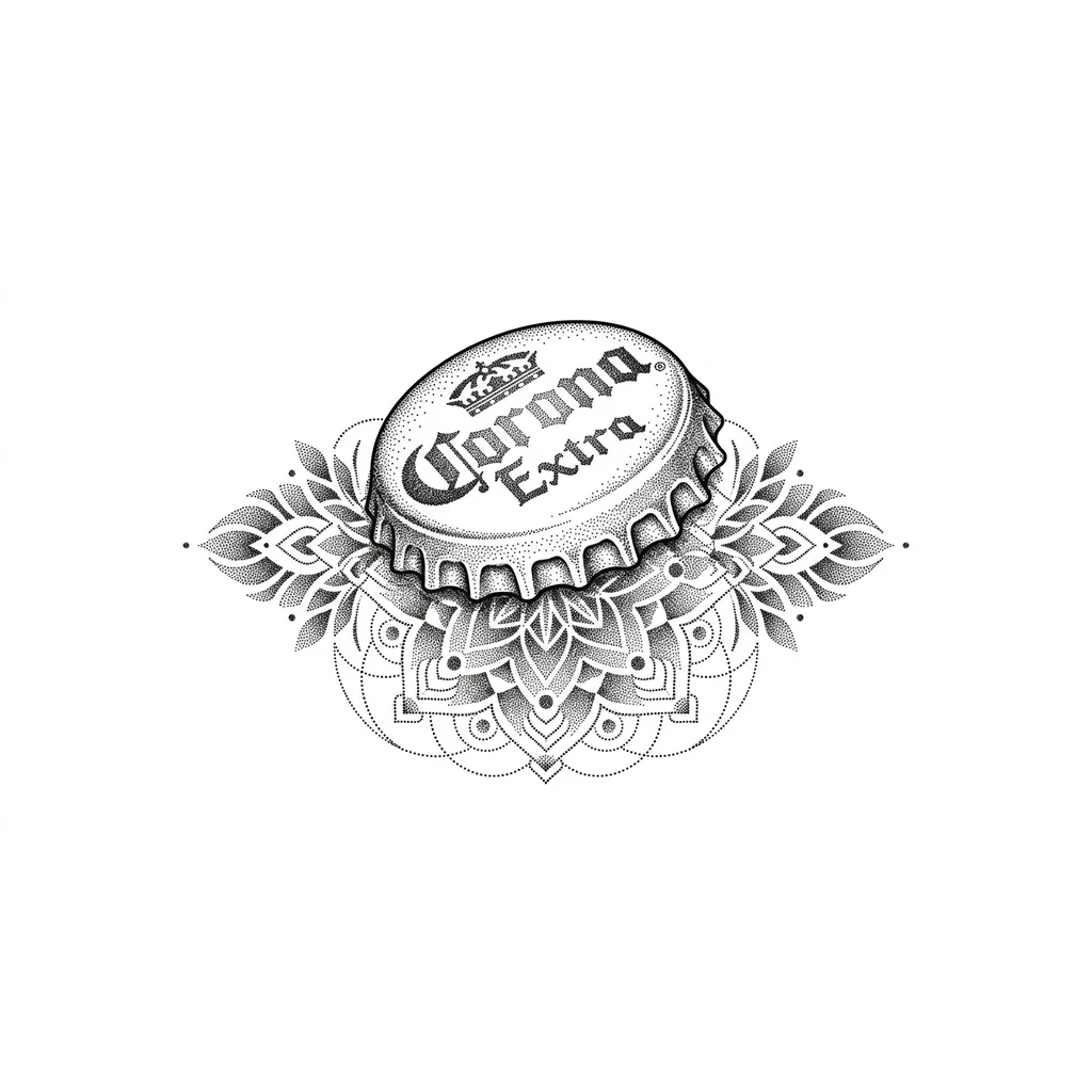 железная крышка от пива «Corona Extra”