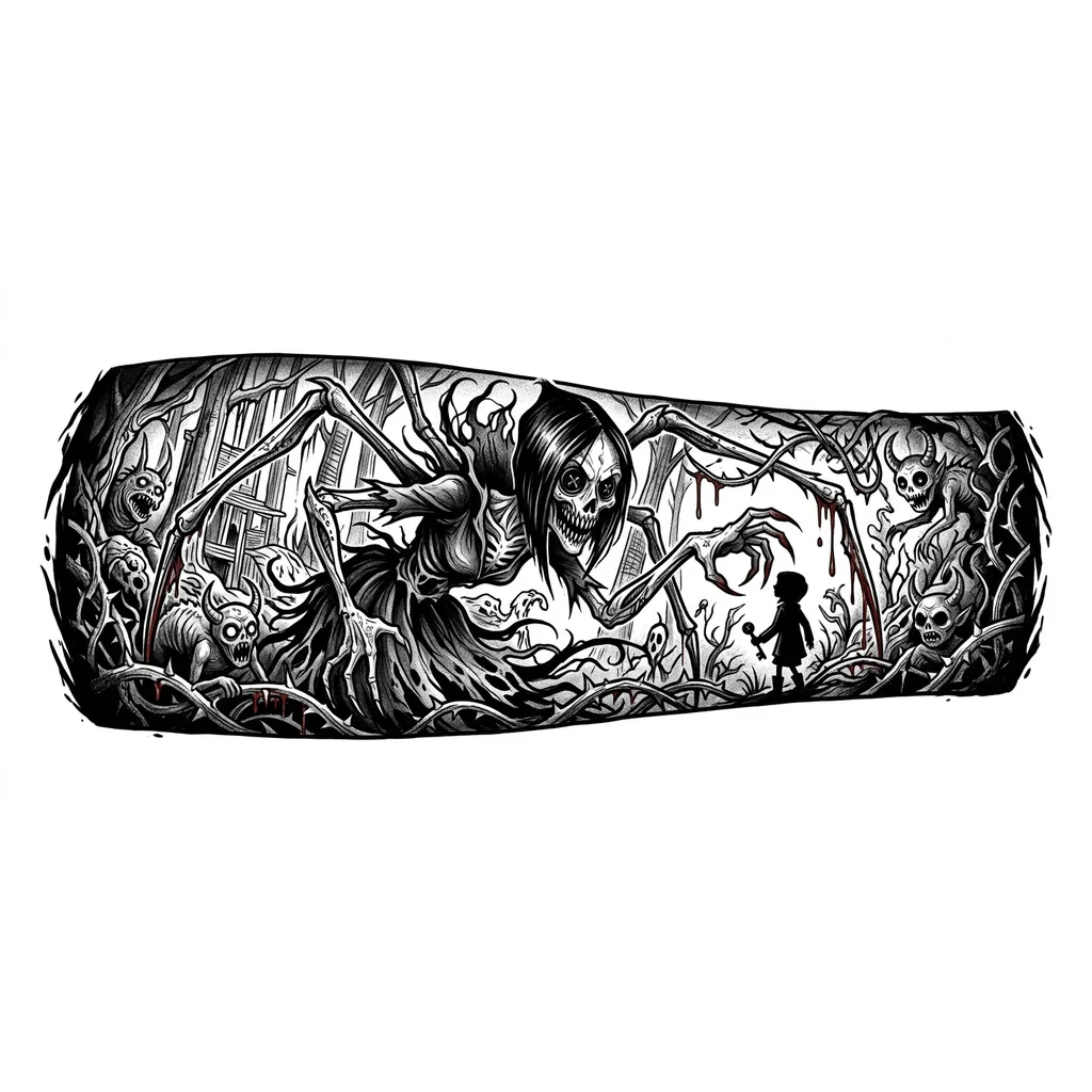 Другая мама из мультфильма Коралина в стране кошмаров , без рамок и фона 