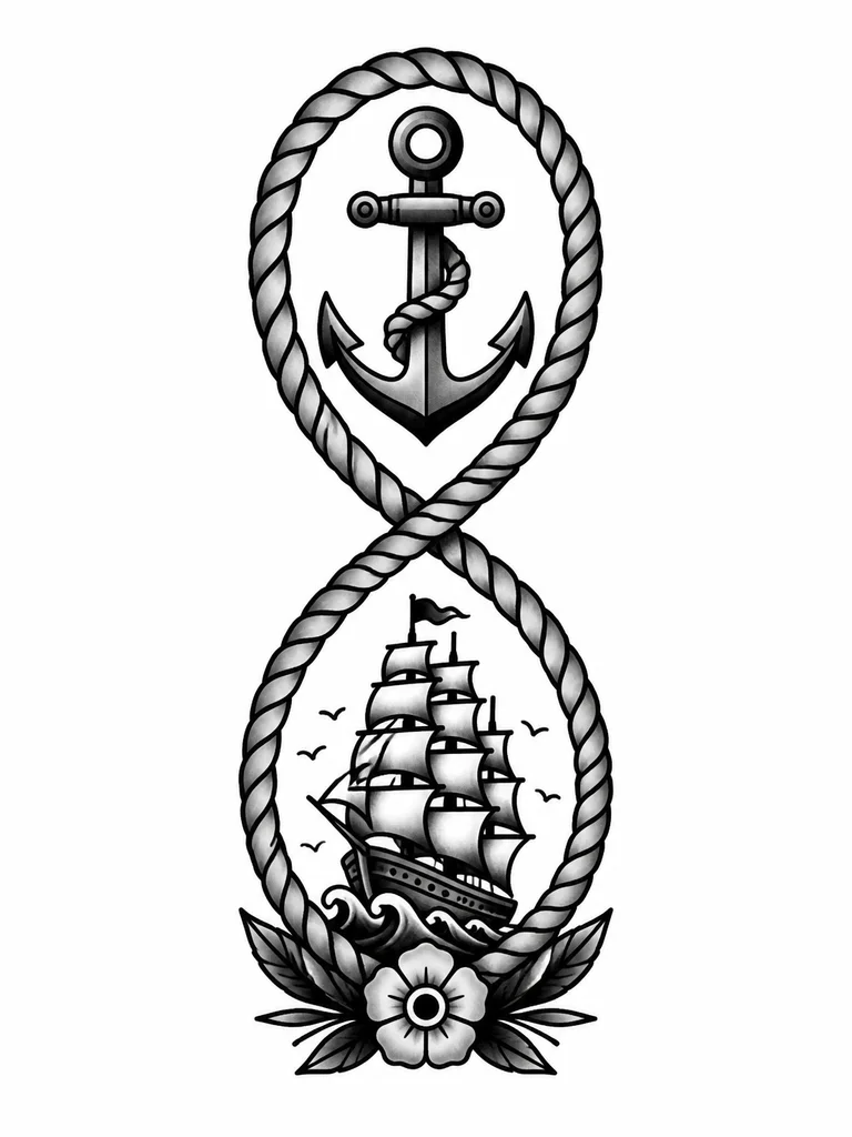 Продолжить тату знак бесконечности