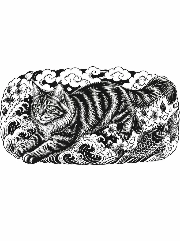 Коричневая черепаховая кошка мейн Кун с зелёными глазами