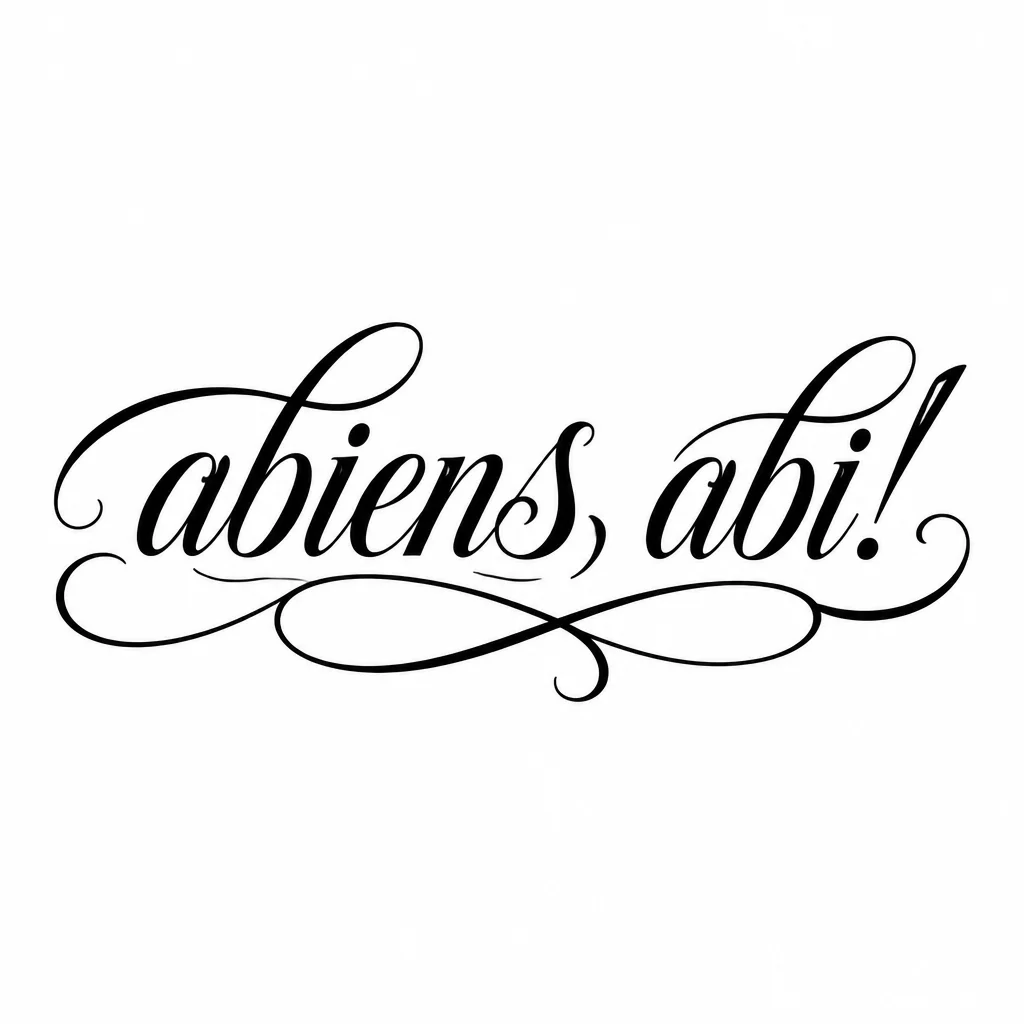 Font: abiens, abi!. (elegant calligraphy)