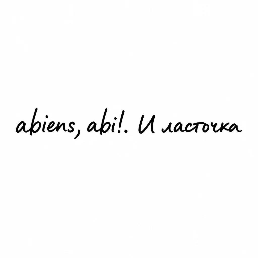 Font: abiens, abi!. И ласточка (casual handwritten)
