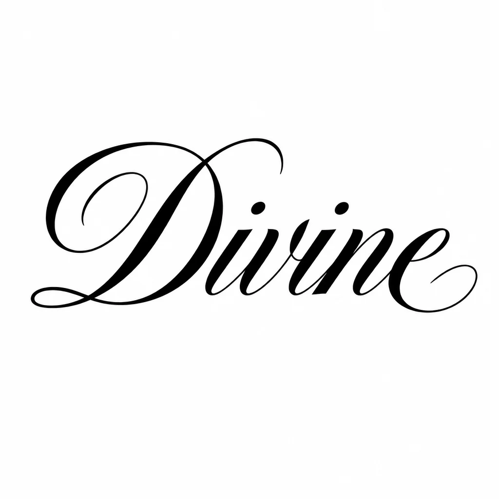 Font: Divine Feminine (elegant calligraphy)