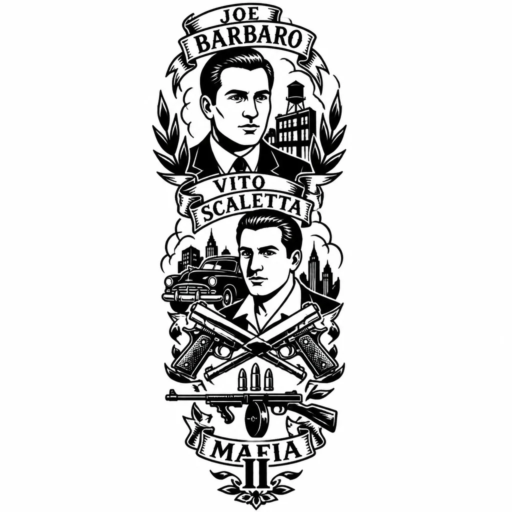 туту в стили игры
мафия 2 на икру без надписей чтоб там был джо барборо вито скалето и орожия из игры