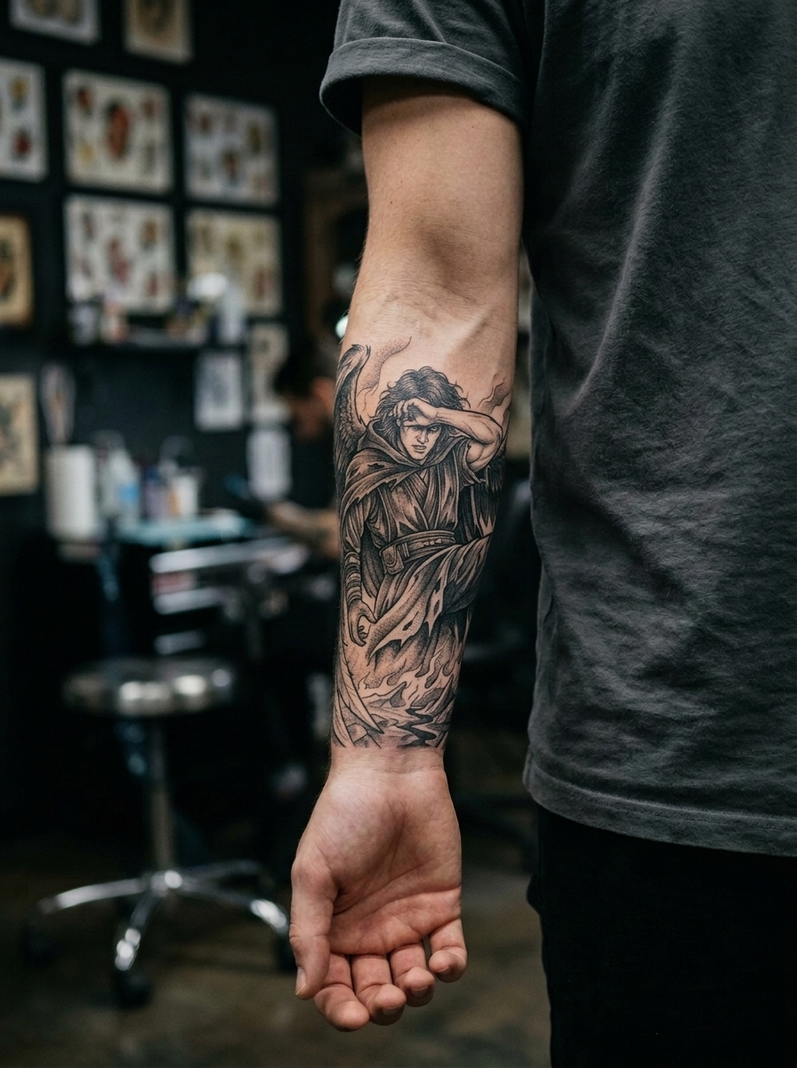 Tryon: forearm