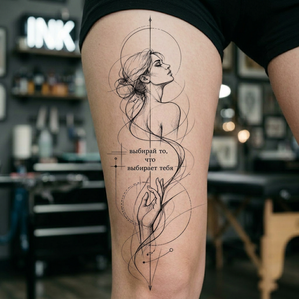 Tryon: thigh